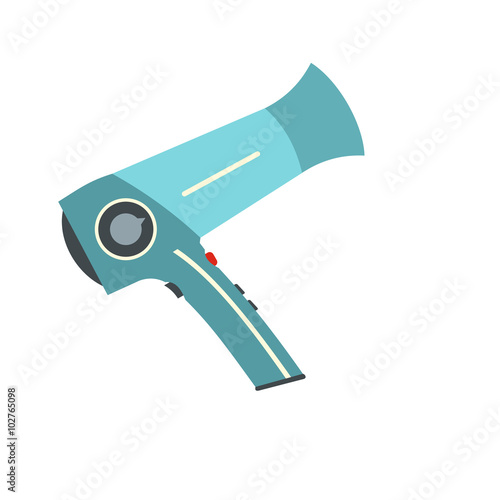 Hairdryer flat icon 
