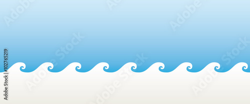 Blue wave banner
