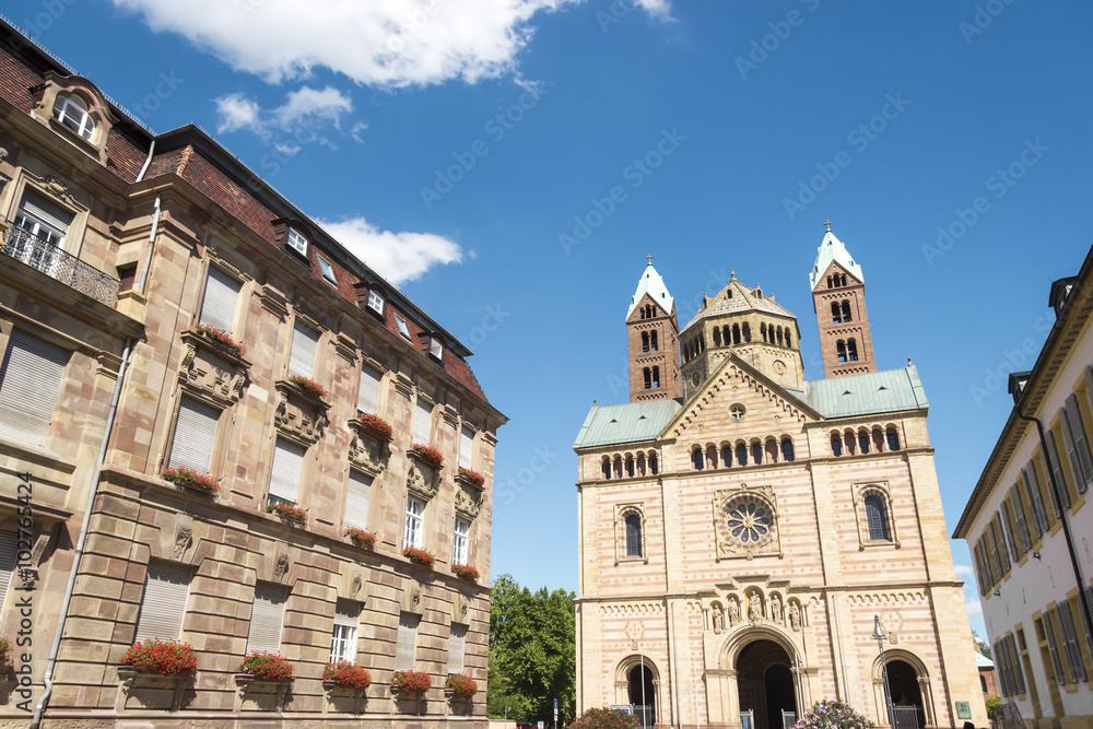 The Kaiserdom at Speyer Germany in summer