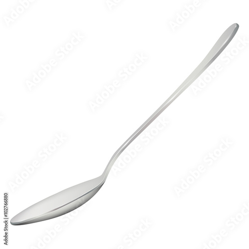 spoon, realistic vector illustration