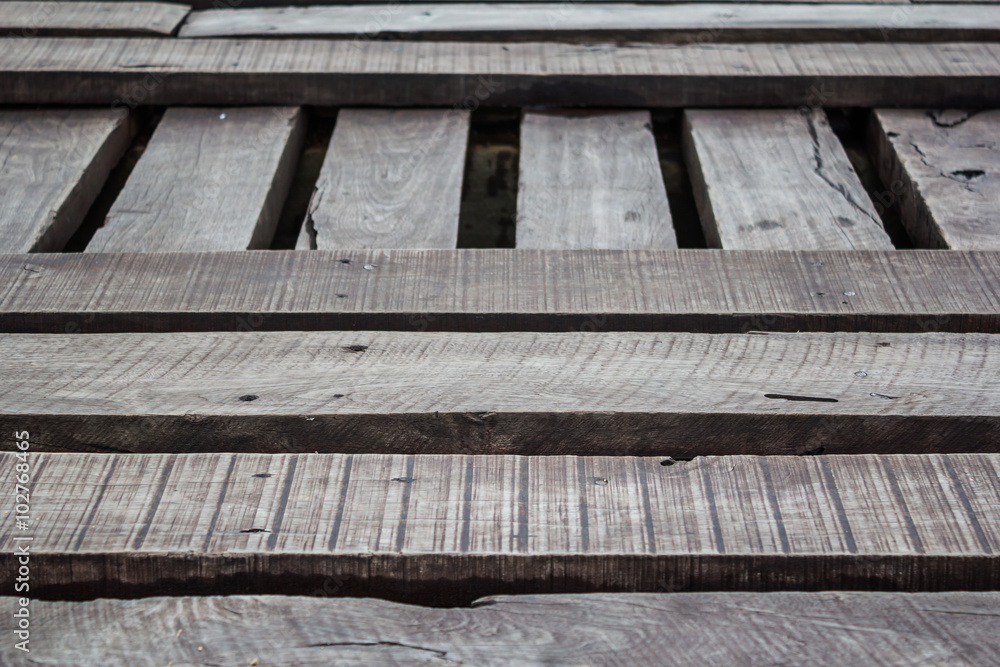 Old wooden bridge floor Old wooden bridge floor