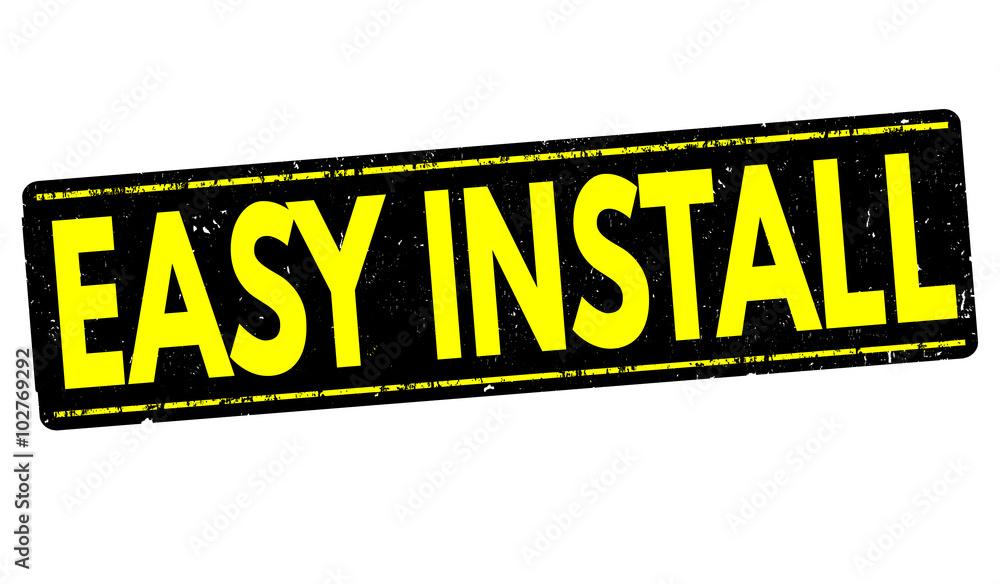 Obraz premium Easy install stamp