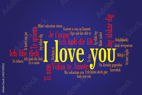 WEB ART DESIGN Tag cloud I love you Valentine day 010