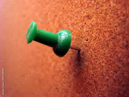Pushpin on board