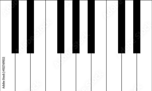 Piano Keys vector graphic photo