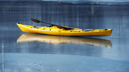 winter kayaking in ukraine
