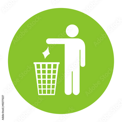 No littering vector icon