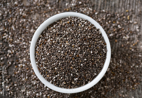 chia seeds in a bowl