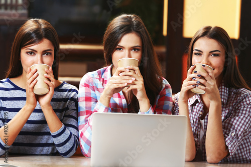 Best friends with laptop to...
