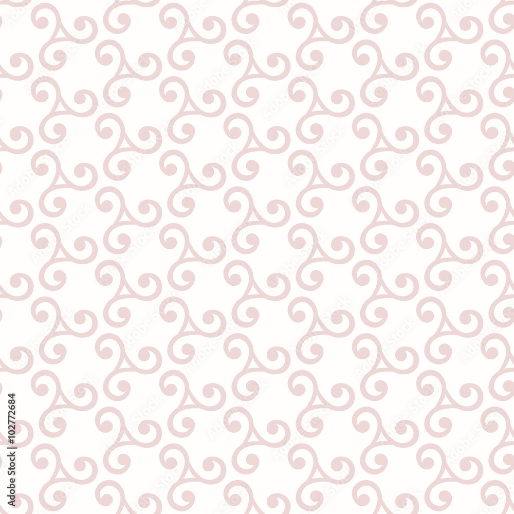 Seamless ornament. Modern stylish geometric pink pattern with repeating elements