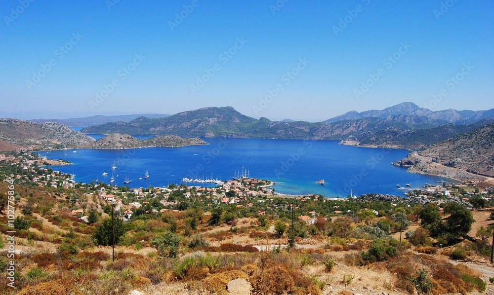 View over Selimiye bay.
