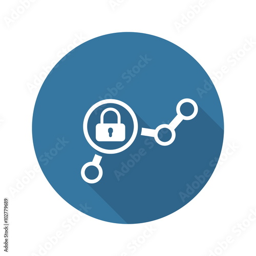 Security Checkpoint Icon. Flat Design.
