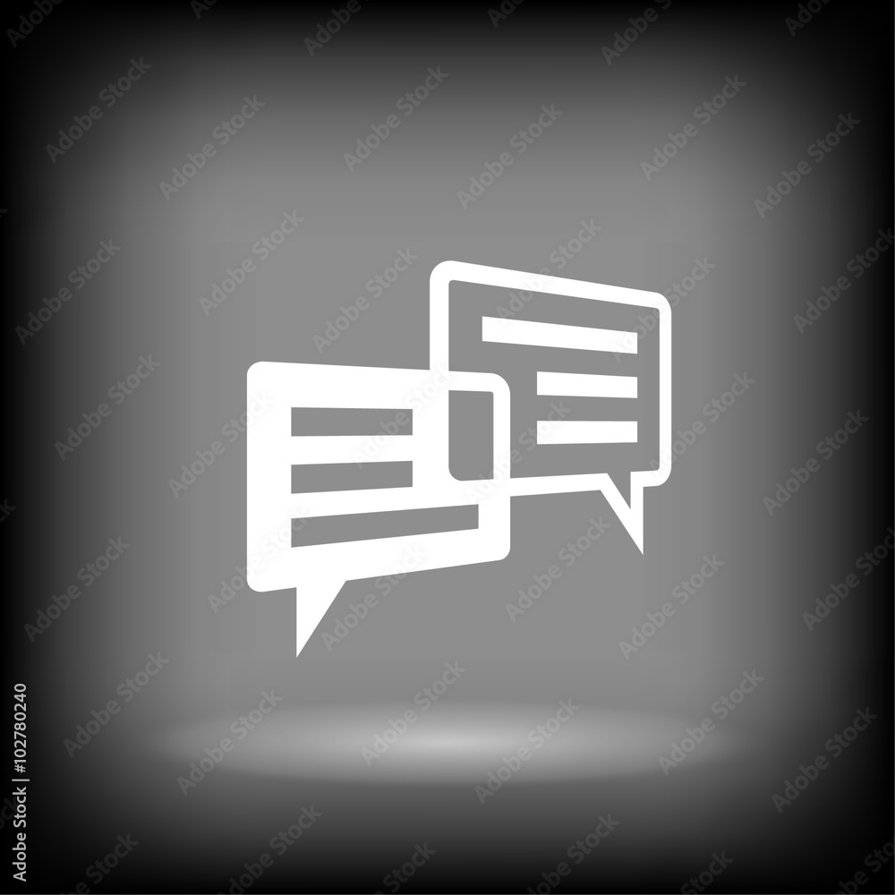Pictograph of message or chat Pictograph of message or chat
