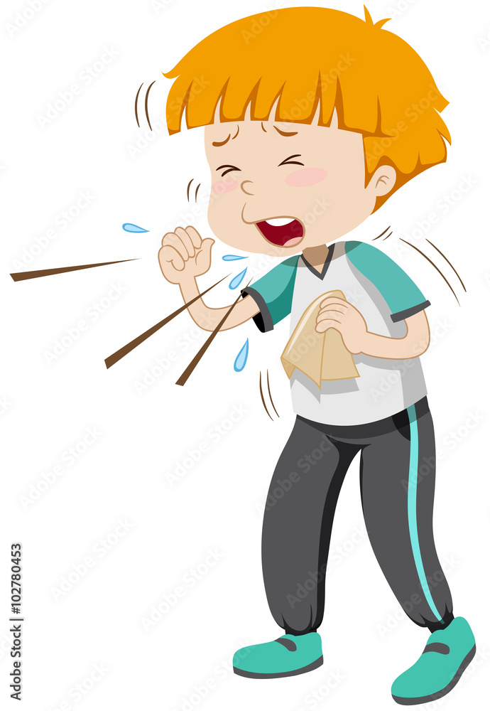 Little boy having flu Little boy having flu