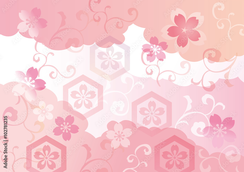 日本 華やか 桜ピンク 日本 華やか 桜ピンク