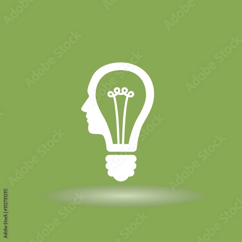 Pictograph of bulb concept
