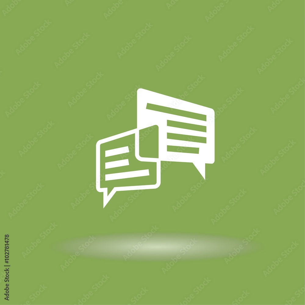 Pictograph of message or chat Pictograph of message or chat