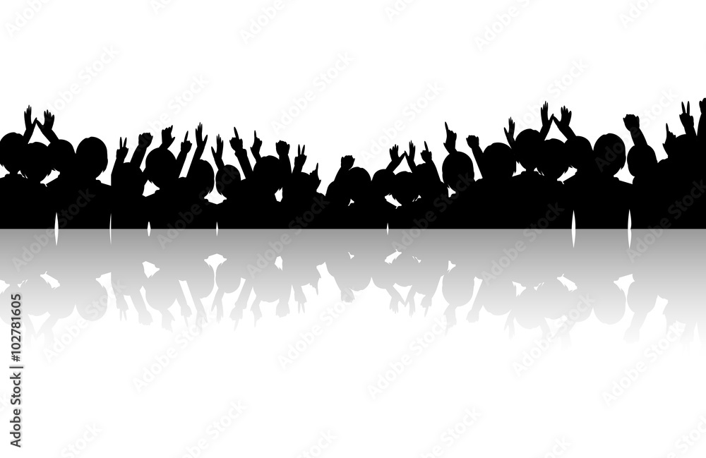 Naklejka premium 観客