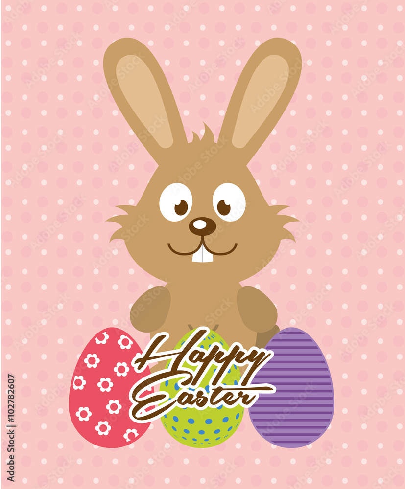 Fototapeta premium happy easter design 