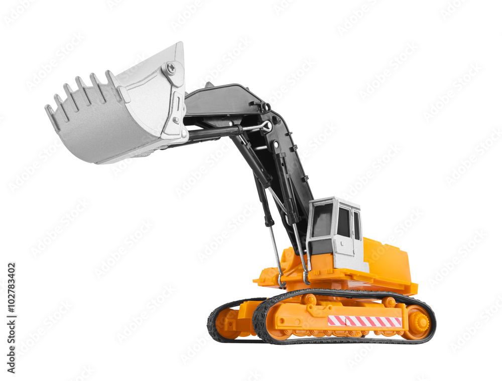 Fototapeta premium Bulldozer isolated on white