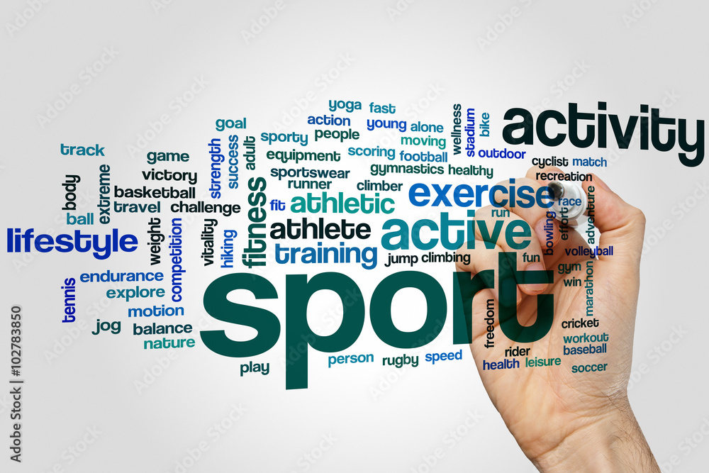 Sport word cloud