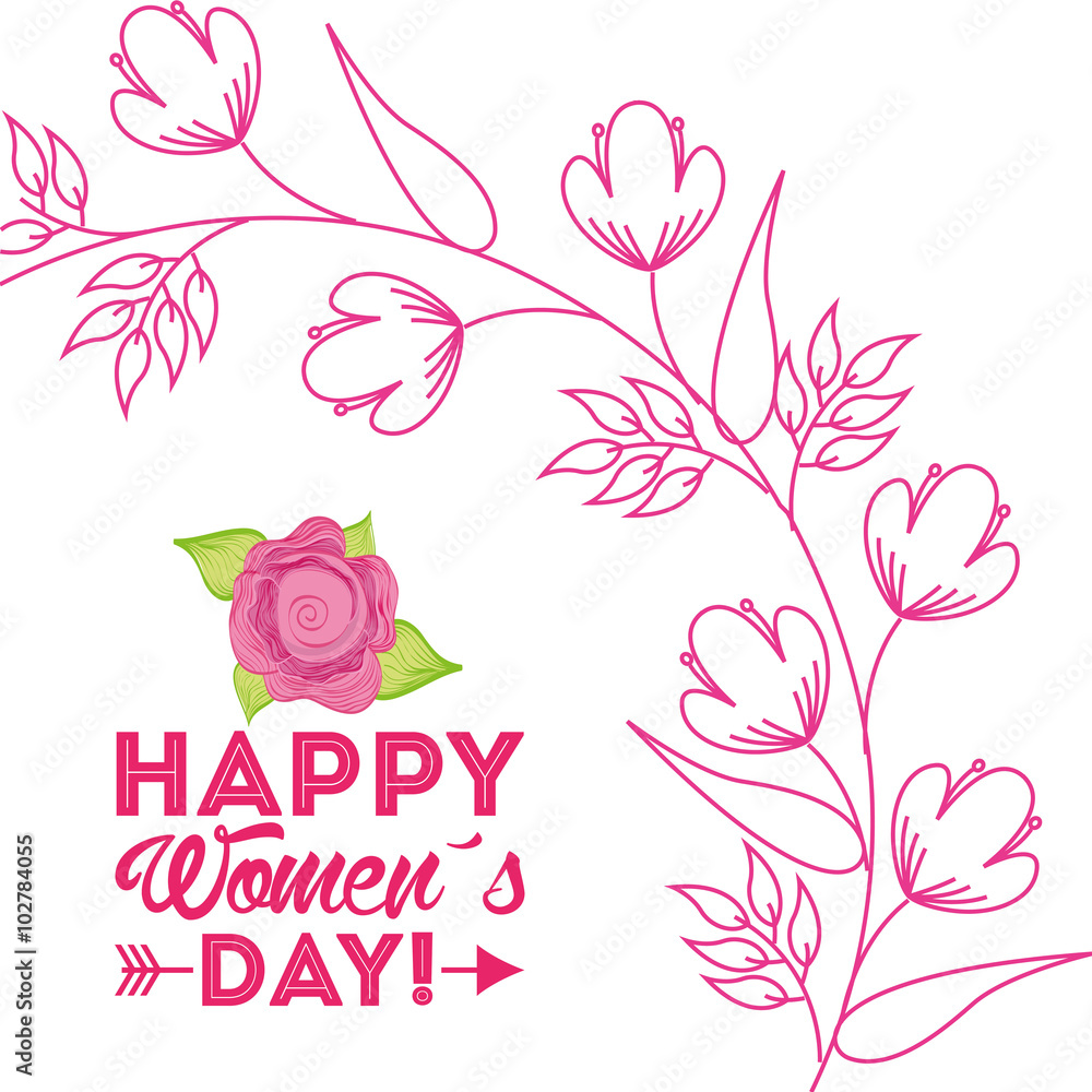 Fototapeta premium happy womens day design 