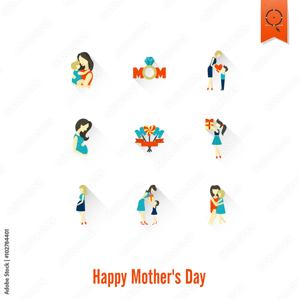Happy Mothers Day Icons Happy Mothers Day Icons