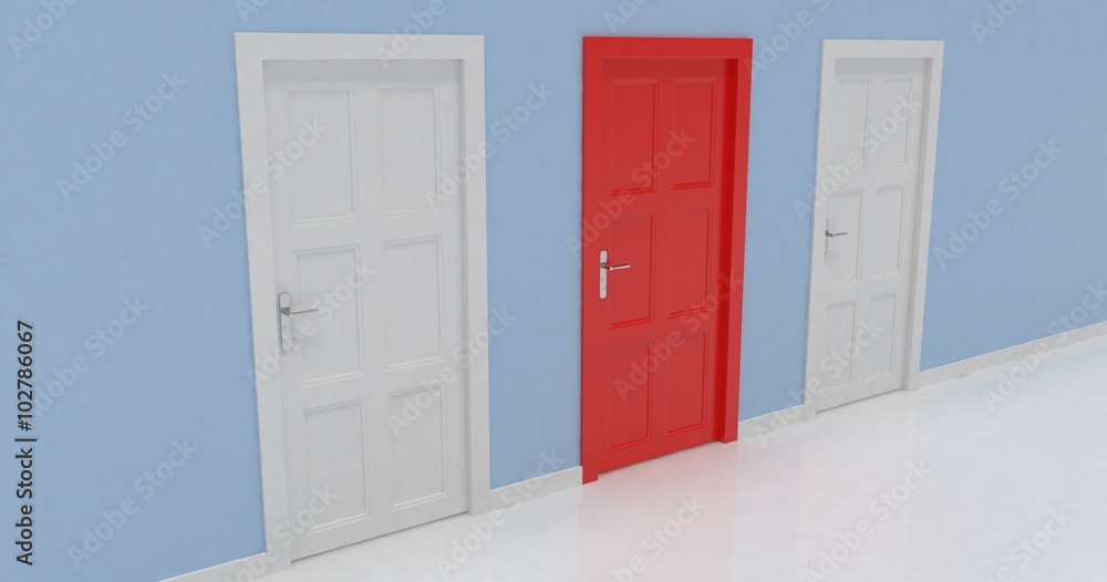 3d door render vote concept 3d door render vote concept