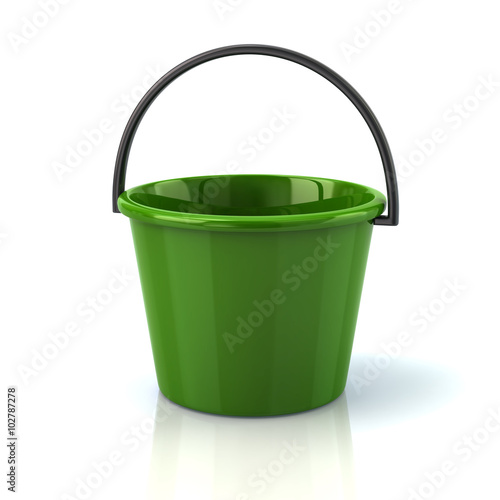 Illustration of green bucket