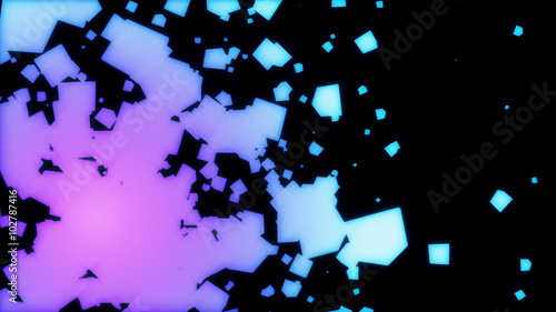 cube particle abstract background loop able
