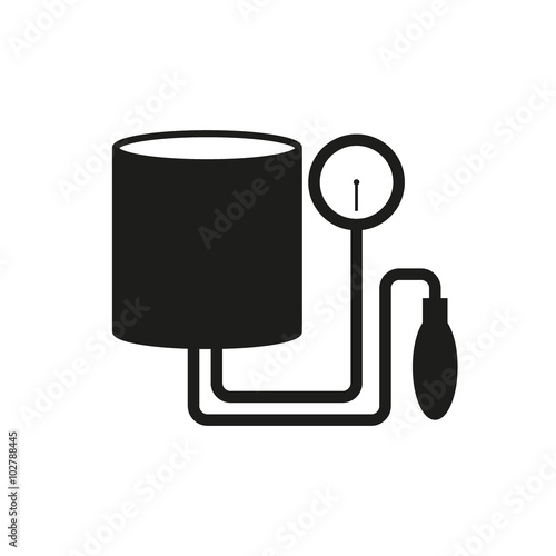 Tonometer Icon. Simple flat metro design style. Outline Icon. Flat design style