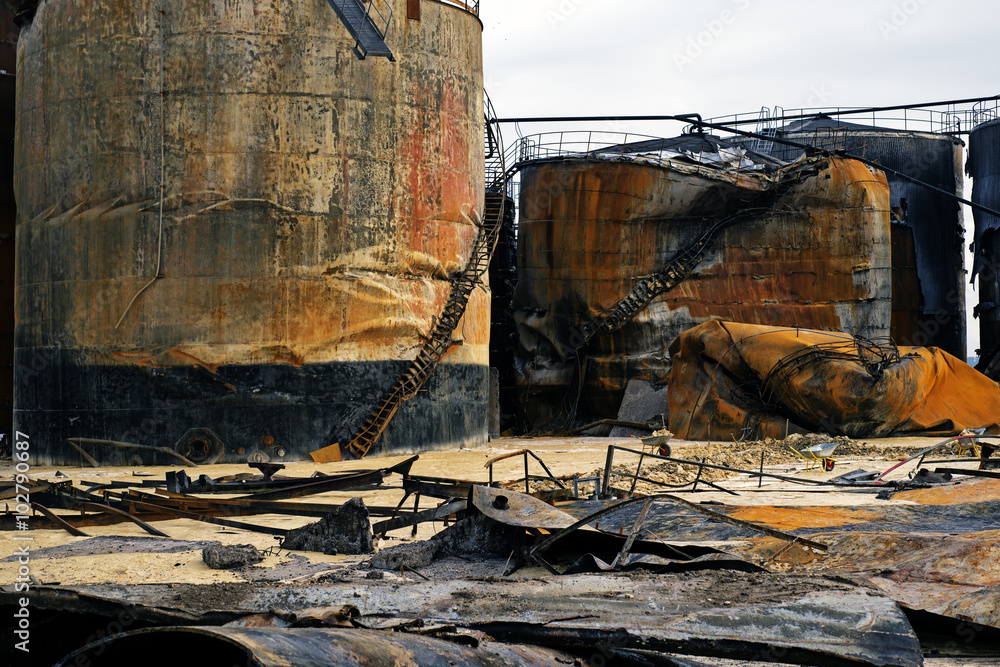 Fototapeta premium Ruin after the fire