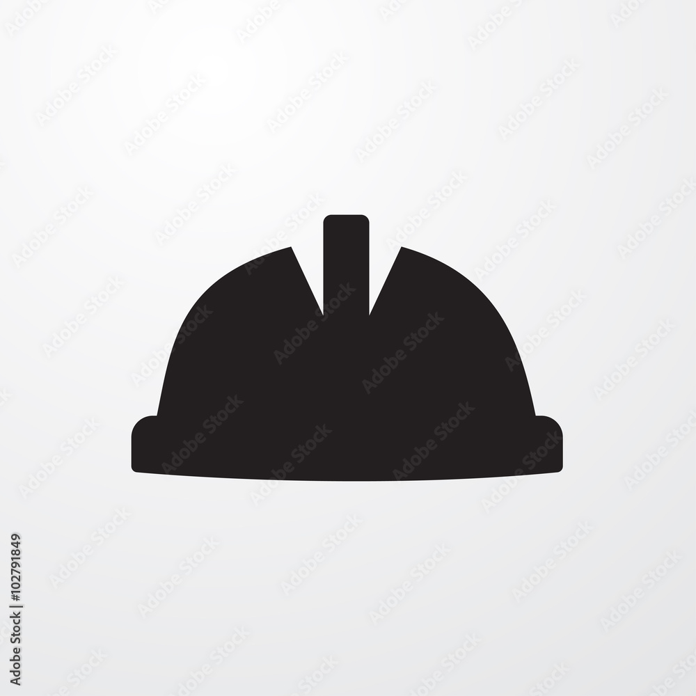 Safety worker hardhat icon for web and mobile Safety worker hardhat icon for web and mobile