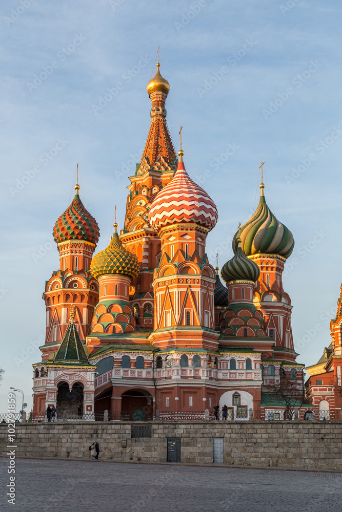 St Basils cathedral on Red Square in Moscow