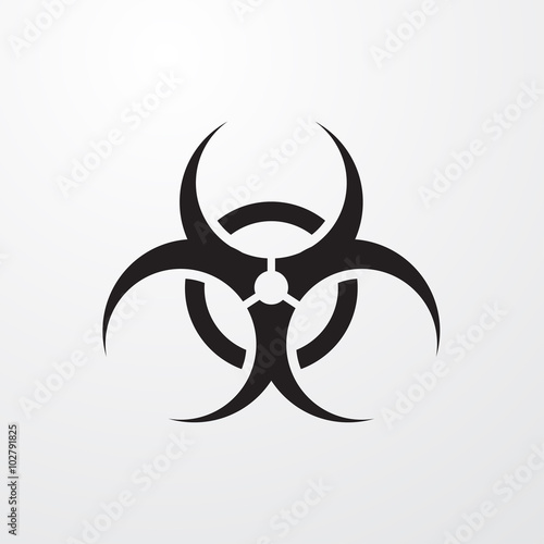 Biohazard virus icon for web and mobile
