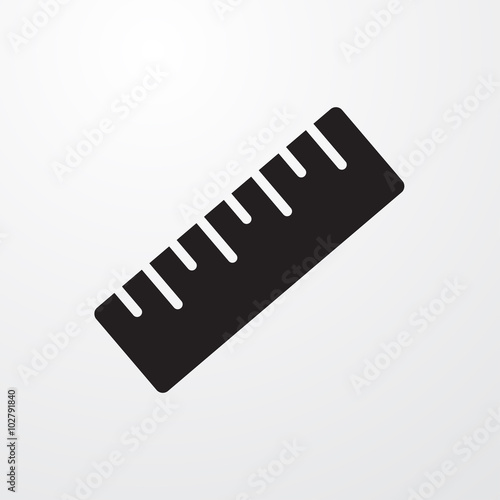 Ruler icon for web and mobile