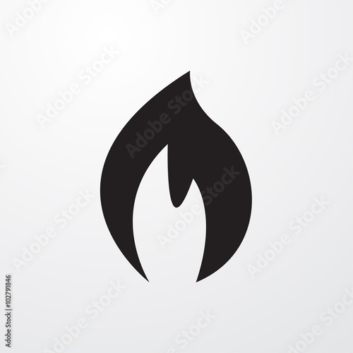 Flame icon for web and mobile
