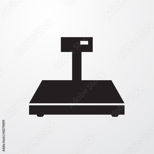 Digital weigher icon for web and mobile
