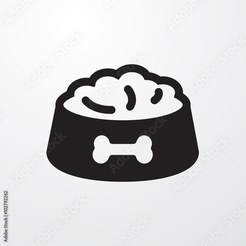 Pet dog feed icon