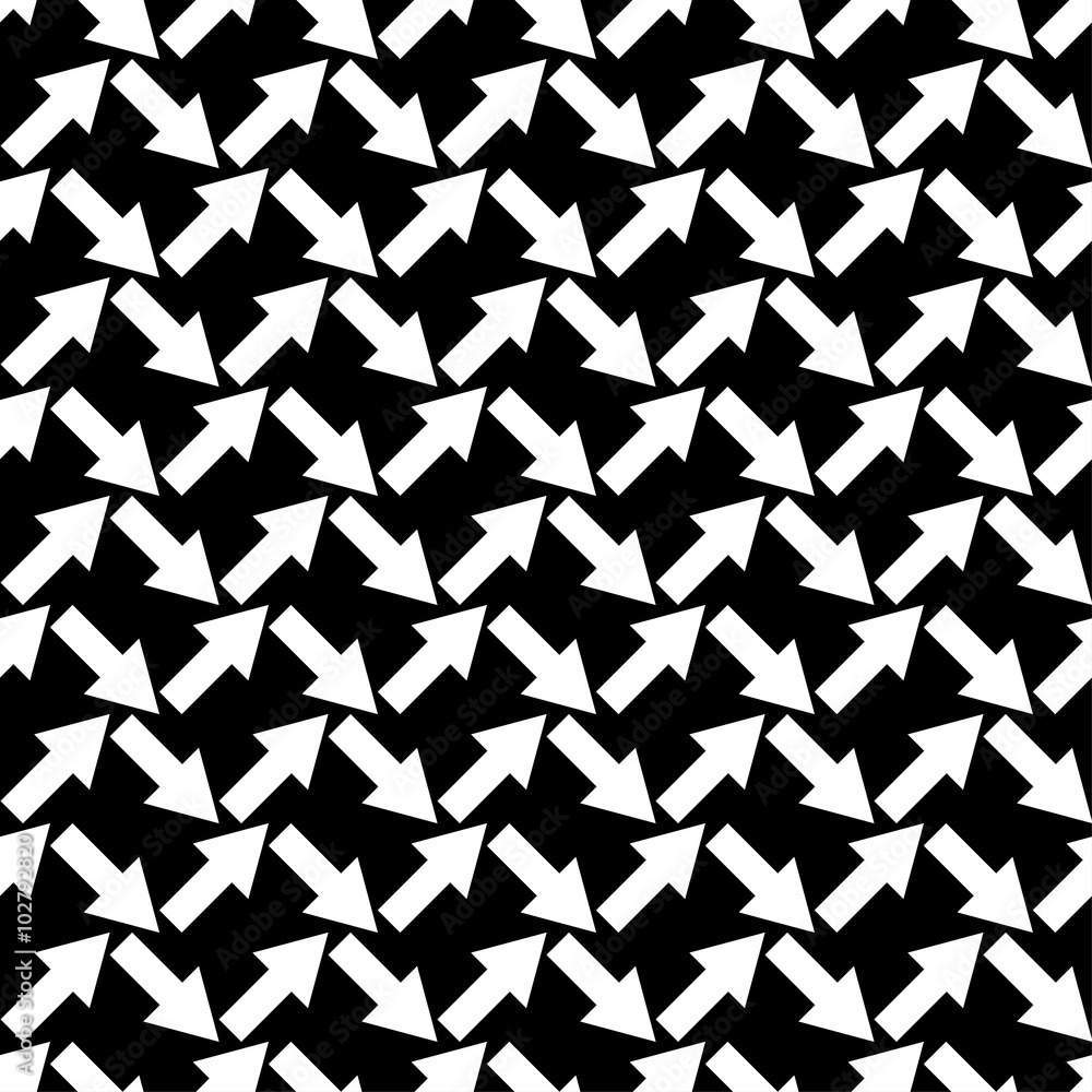 Seamless black and white decorative vector background with arrows. Print. Repeating background. Cloth design, wallpaper. Seamless black and white decorative vector background with arrows. Print. Repeating background. Cloth design, wallpaper.