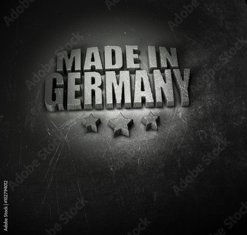 Made in Germany - Metall - Prägung -S