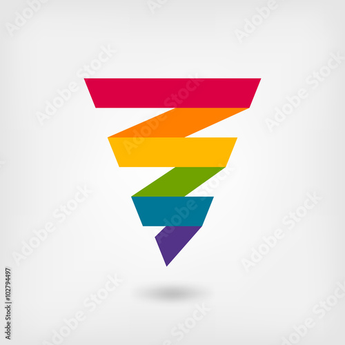 Free Download rainbow strip abstract symbol - GFXLoad