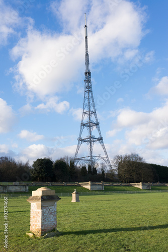 Big transmitting station with park in Crystal Palace, London