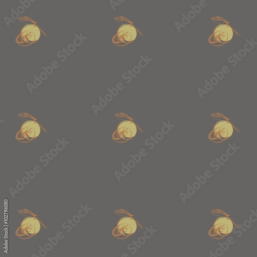 Orange contours of yellow oranges, sliced oranges on a gray background. Texture, healthy eating, fruit, organic, packaging design, product packaging, product label, design elements, clip art, vector 