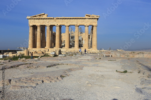 Parthenon temple on the Acropolis of Athens,Greece