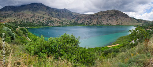 Kournas lake on Crete island, Greece
