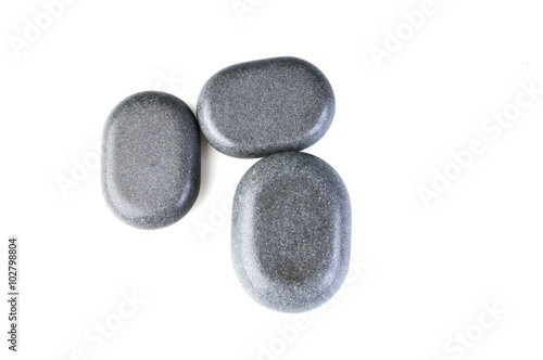 Spa stones isolated on white
