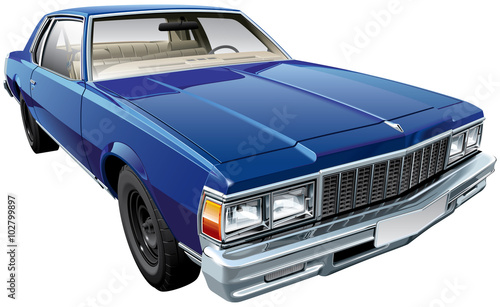 Vintage American hardtop coupe