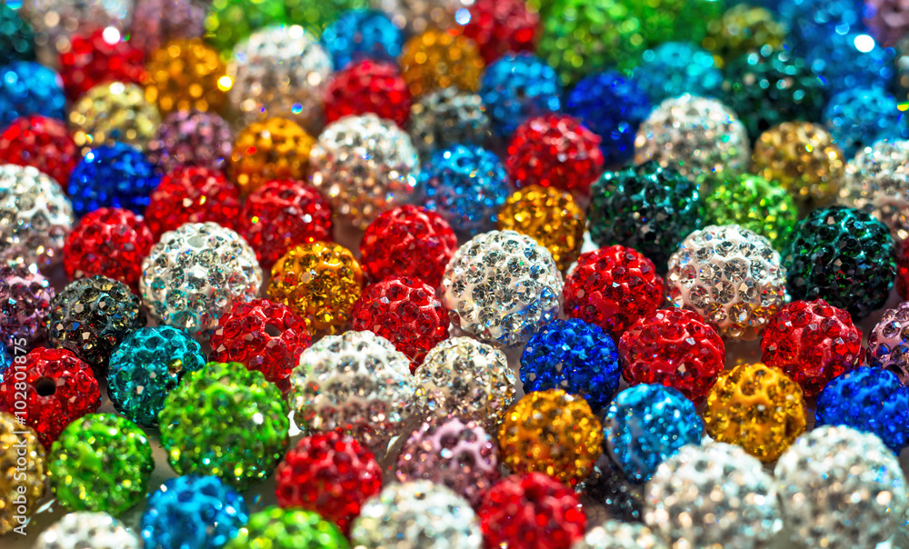 Fototapeta premium Colorful beads shamballa