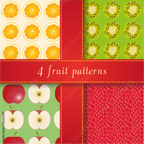 4 fruit patterns